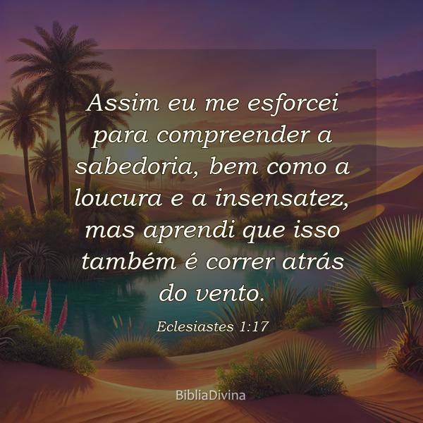 Eclesiastes 1:17