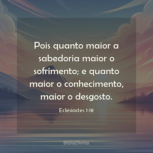 Eclesiastes 1:18