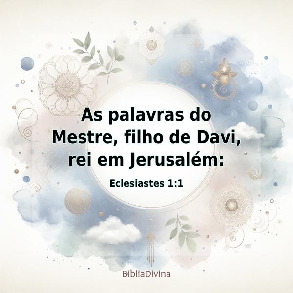 Eclesiastes 1:1