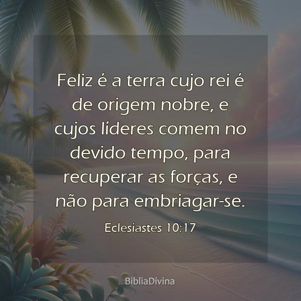 Eclesiastes 10:17