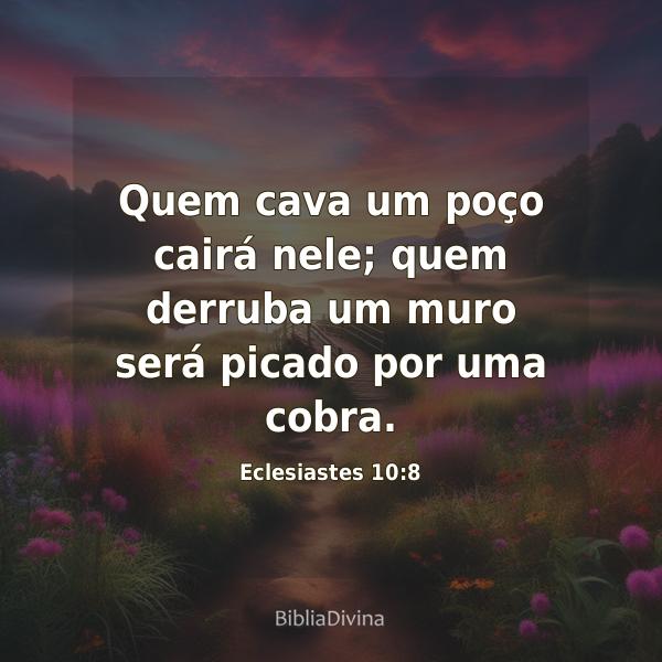 Eclesiastes 10:8