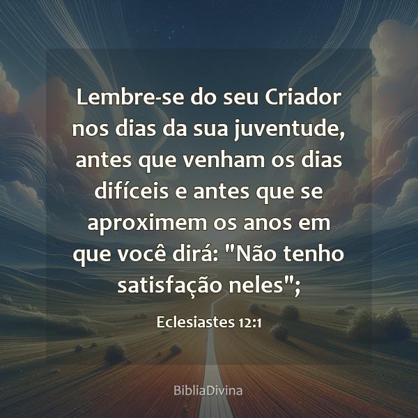 Eclesiastes 12:1