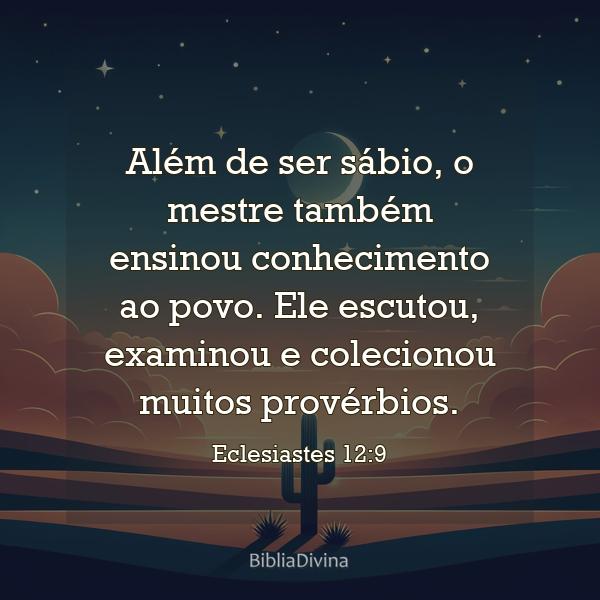 Eclesiastes 12:9