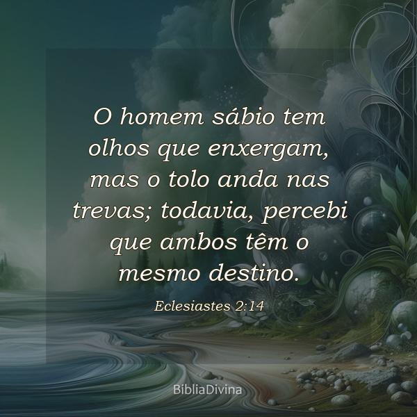 Eclesiastes 2:14