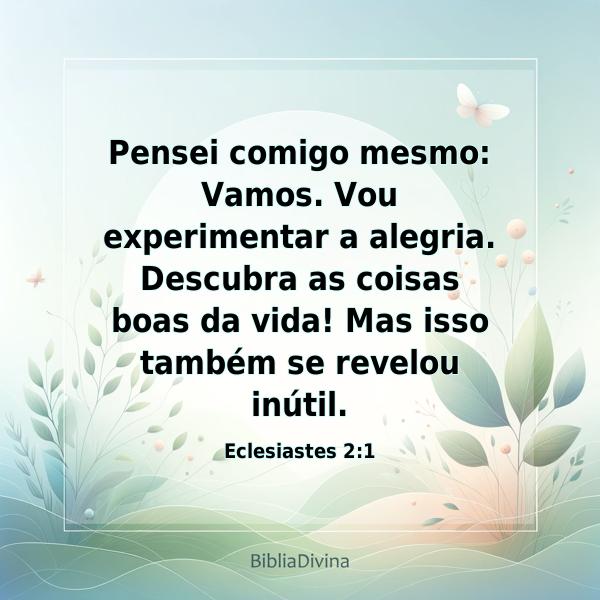 Eclesiastes 2:1