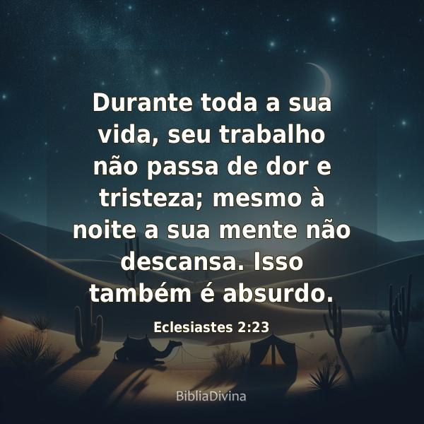 Eclesiastes 2:23