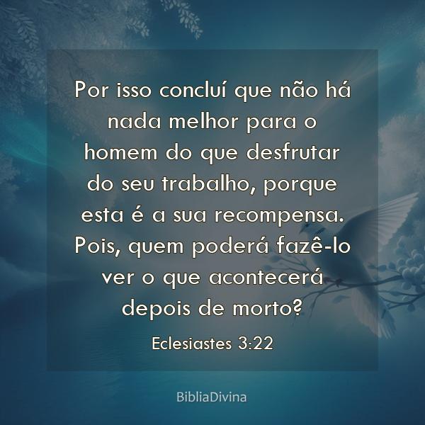 Eclesiastes 3:22