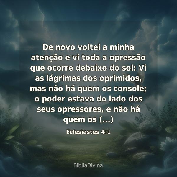 Eclesiastes 4:1