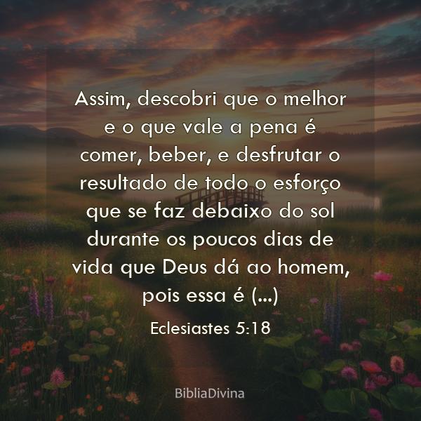 Eclesiastes 5:18