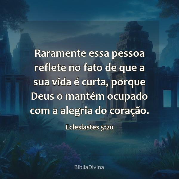 Eclesiastes 5:20