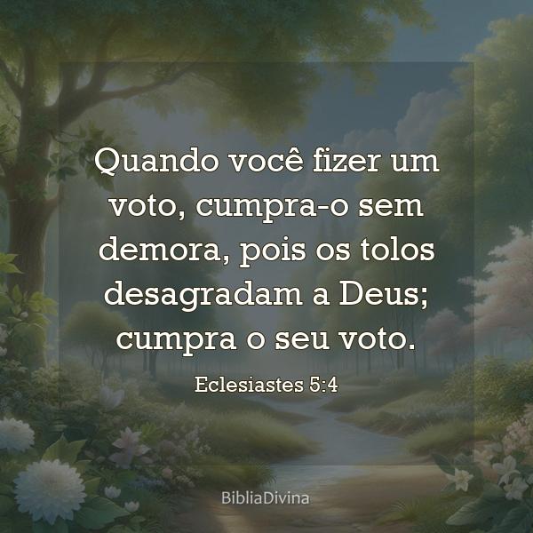 Eclesiastes 5:4