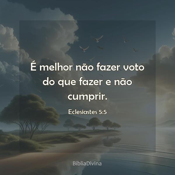 Eclesiastes 5:5