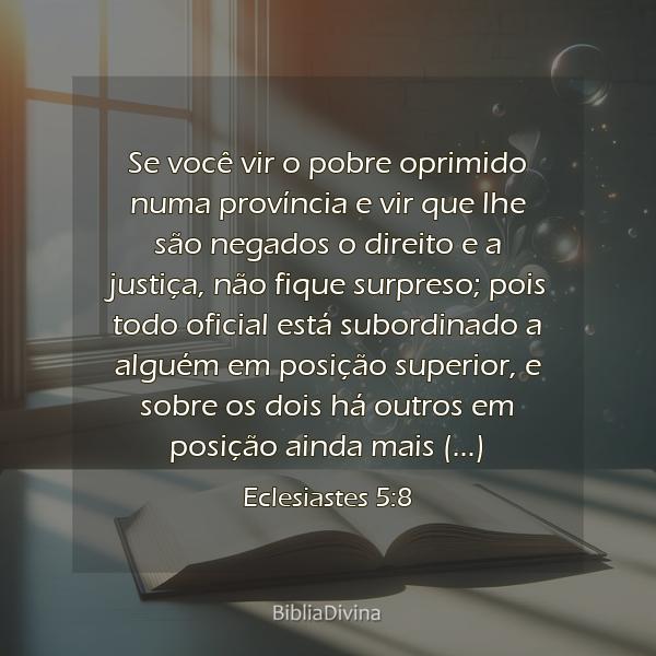 Eclesiastes 5:8