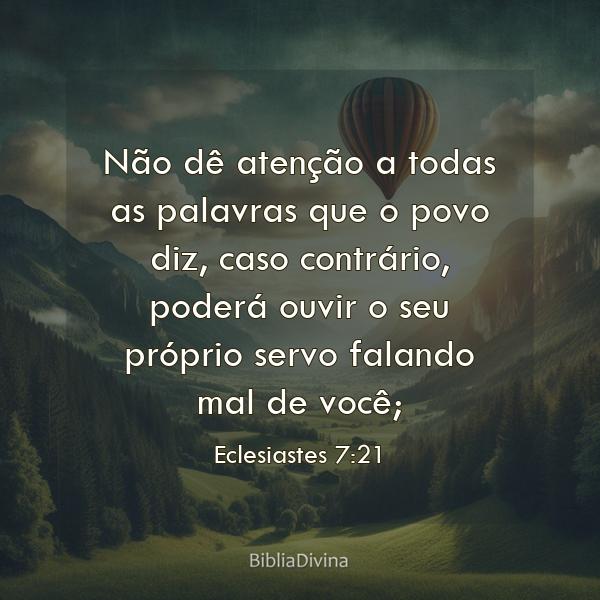 Eclesiastes 7:21