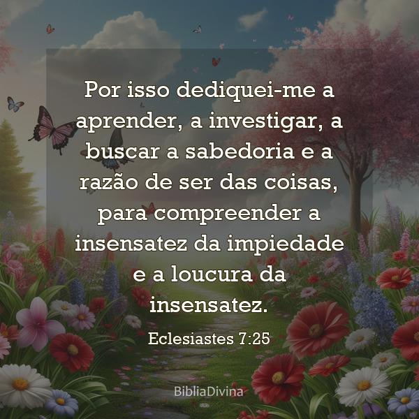 Eclesiastes 7:25