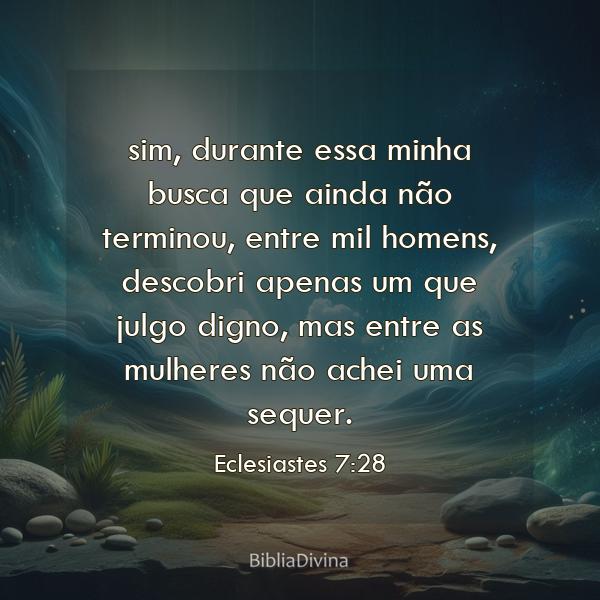 Eclesiastes 7:28