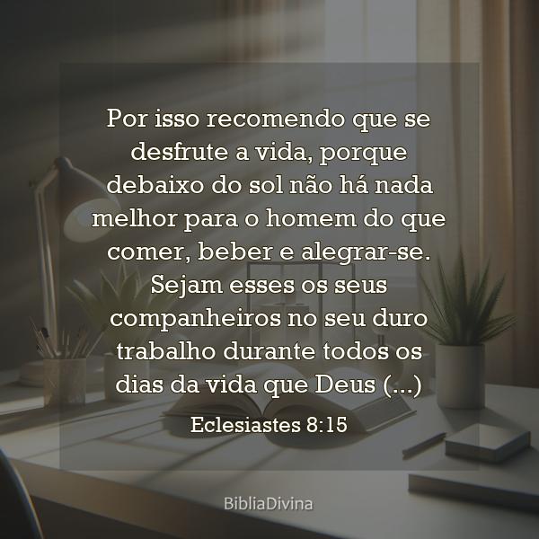 Eclesiastes 8:15