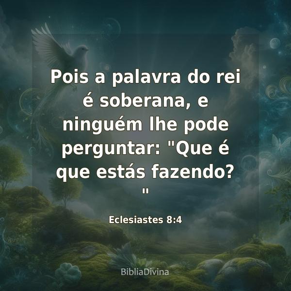 Eclesiastes 8:4