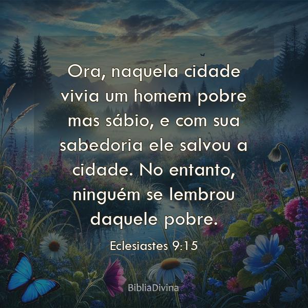 Eclesiastes 9:15