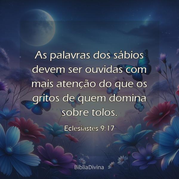 Eclesiastes 9:17