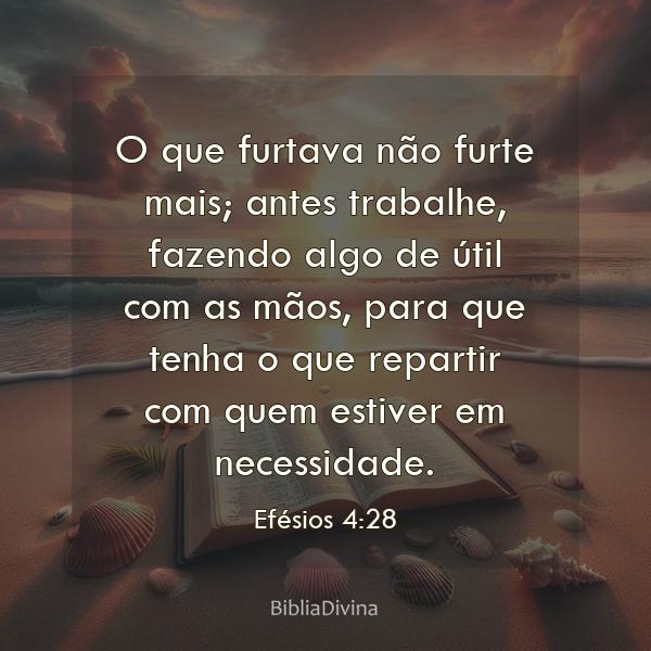 Efésios 4:28