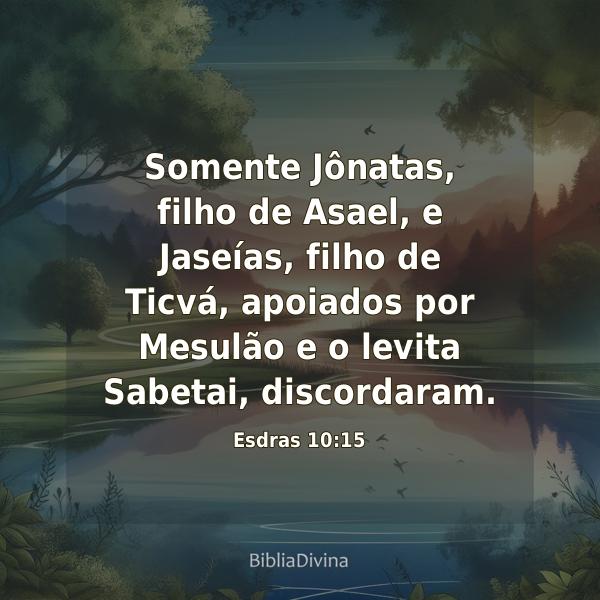 Esdras 10:15