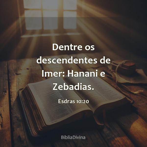 Esdras 10:20