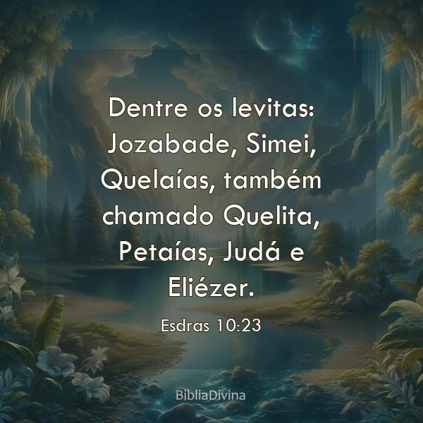 Esdras 10:23