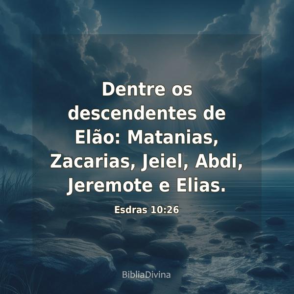 Esdras 10:26