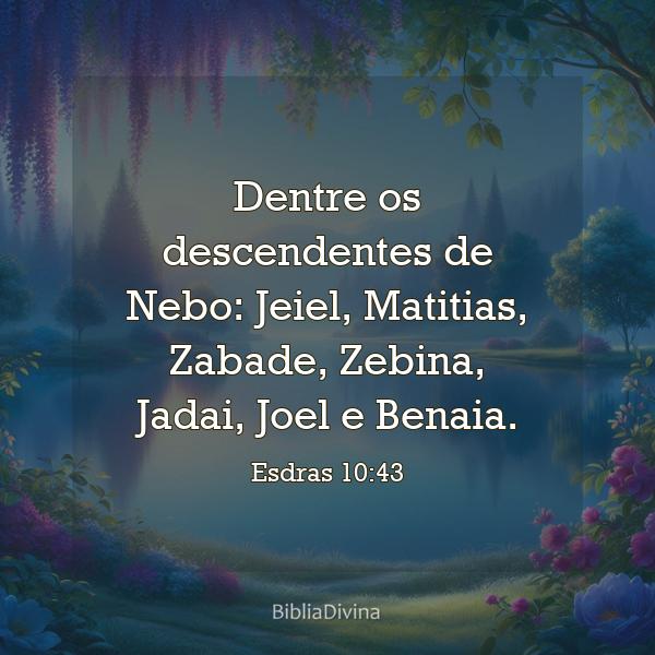 Esdras 10:43