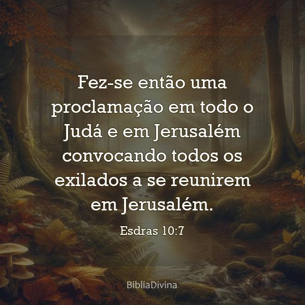 Esdras 10:7