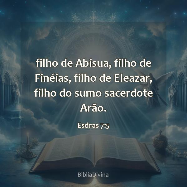 Esdras 7:5