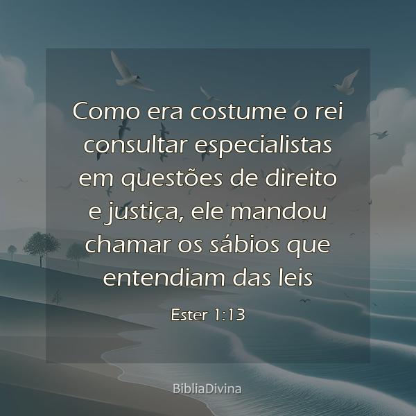 Ester 1:13