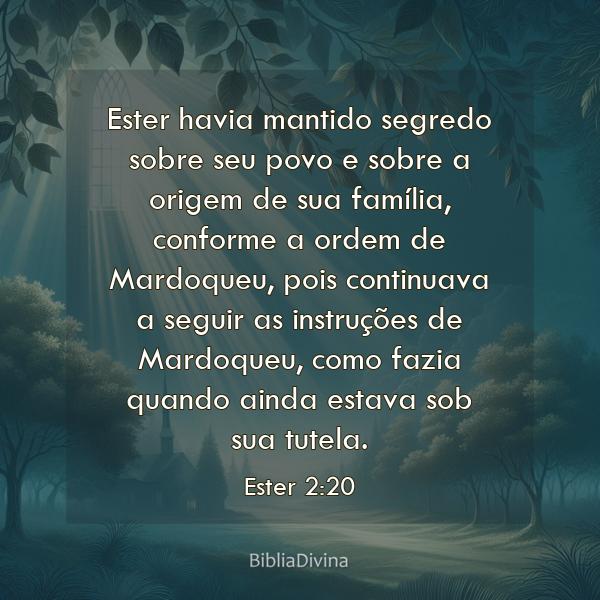 Ester 2:20