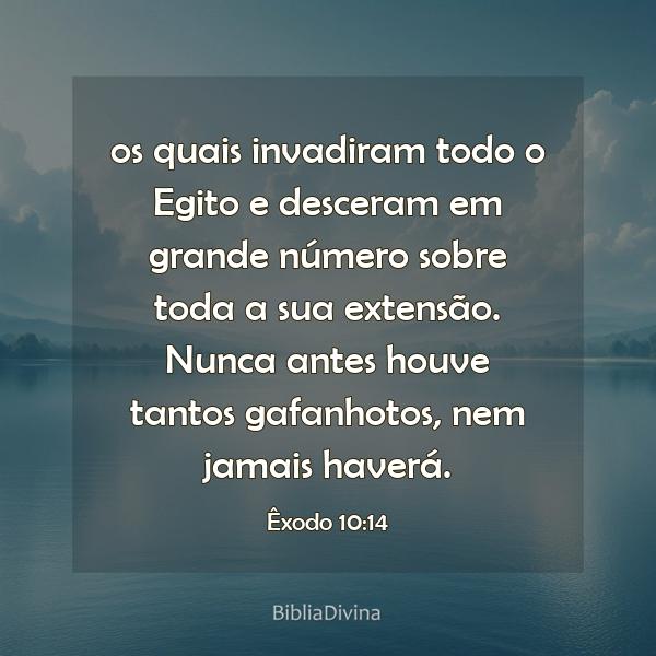 Êxodo 10:14