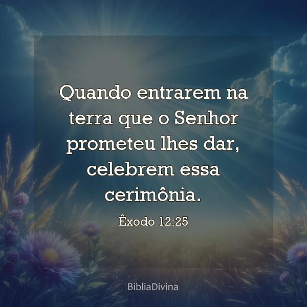 Êxodo 12:25