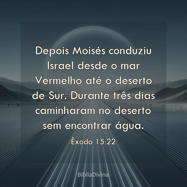 Êxodo 15:22