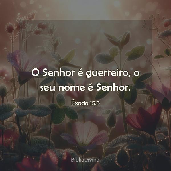 Êxodo 15:3