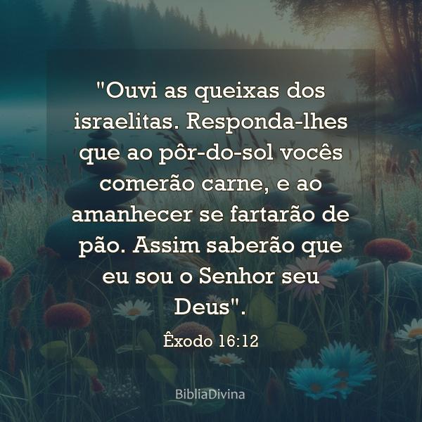 Êxodo 16:12