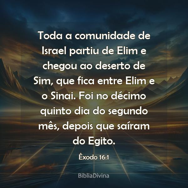 Êxodo 16:1