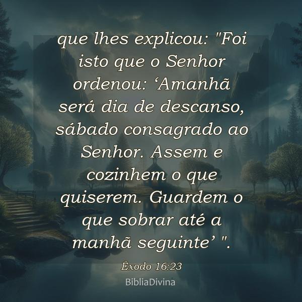 Êxodo 16:23