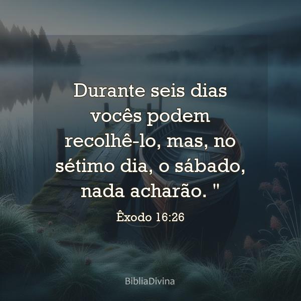 Êxodo 16:26