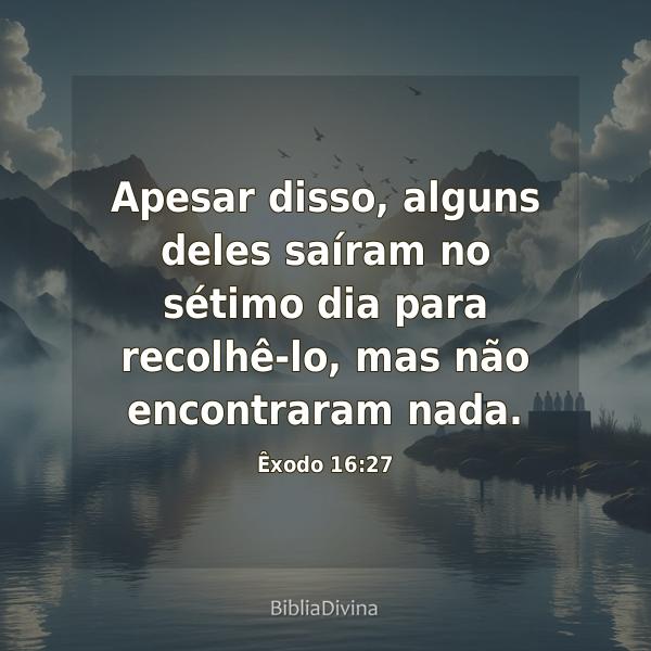 Êxodo 16:27