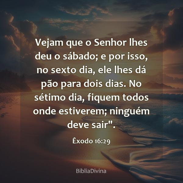 Êxodo 16:29