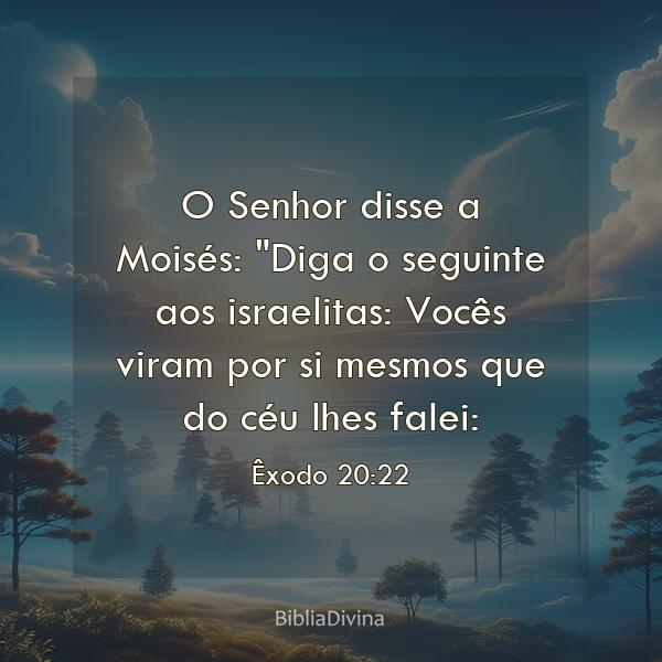 Êxodo 20:22