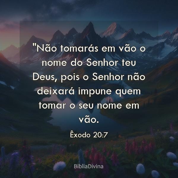 Êxodo 20:7