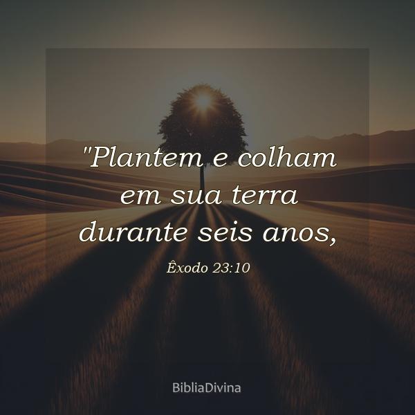 Êxodo 23:10