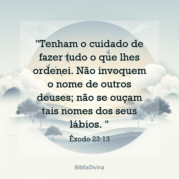 Êxodo 23:13