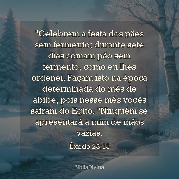 Êxodo 23:15