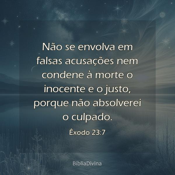 Êxodo 23:7